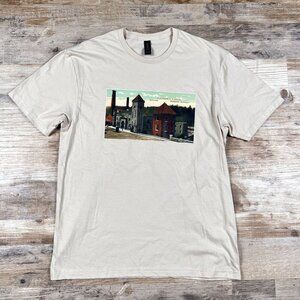 E H Taylor Distillers Frankfurt Kentucky Beige T-Shirt Size Large